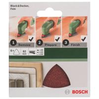 Bosch Accessoires setschuurblad 82mm | rw | ongeperf | velc | 6-delig - 2609256a47 - thumbnail