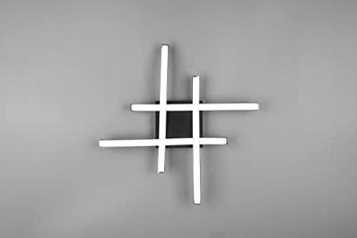 Trio Led plafondlampRoute 4-lichts zwart 4000K - R62474432