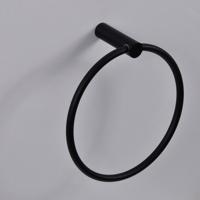 Handdoek Ring Zwart Aqua Splash - thumbnail