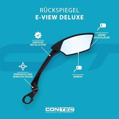 CONTEC rückspiegel "e-view deluxe" ct rear-view mirror e-vie deluxe right black CONTEC rückspiegel "e-view deluxe" ct rear-view mirror e-vie deluxe right black