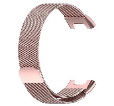 By Qubix - Milanese bandje - Rosé goud - Compatible met Xiaomi Smart Band 7 Pro - Compatible Xiaomi bandje