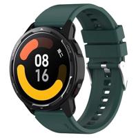 By Qubix - Siliconen sportband - Donkergroen - Compatible met Xiaomi Mi Watch/Compatible met Xiaomi Watch 2 / Compatible met Xiaomi Watch S1 / S2 / S3 / S4 - Compatible Xiaomi bandje - thumbnail