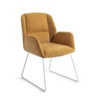 Jesper Home Myoko eetkamerstoel El Dorado slide white - thumbnail