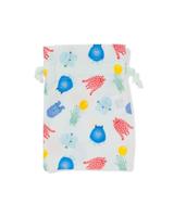 HEMA Zakje 20.5x14.5cm katoen monstertjes - thumbnail