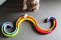 Small Foot houten bouwblokken regenboog xl, 14dlg. - thumbnail