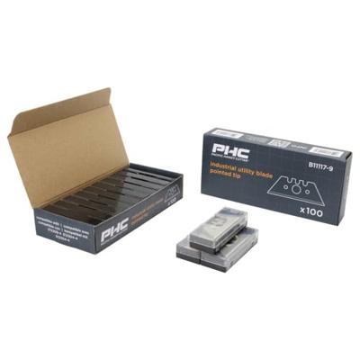 Berger & Schröter Reservemes voor afbreekmes 50.9 mm Metallic-grijs (glanzend) 100 stuk(s)