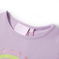 Kindershirt 92 lila - thumbnail