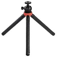 Hama Tripod 1/4 inch Werkhoogte: 23 - 105 cm Zwart, Zilver, Rood Voor smartphones en GoPro - thumbnail