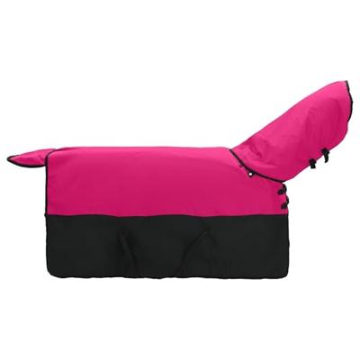 VidaXL Paardendeken roze en zwart 115 cm polyester