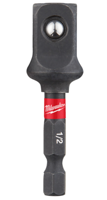 Milwaukee SchockWave™ Krachtdop Adapter ¼" Zeskant - ½" Vierkant - 4932478803