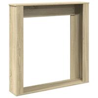 Haardombouw 100x20x100 cm bewerkt hout sonoma eikenkleurig - thumbnail