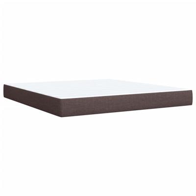 Boxspring met matras stof donkerbruin 180x200 cm