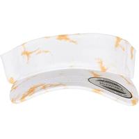 Flexfit FX8888BD Batik Dye Curved Visor Cap - Orange-White - One Size - thumbnail