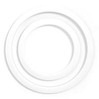 Gibraltar Hardware SC-GPHP-5W Bassdrum Kickport Ring Wit - thumbnail