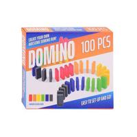 Johntoy gekleurde dominostenen, 100dlg. - thumbnail