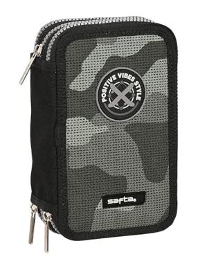 Schooletui met Accessoires Safta Stone Zwart 12.5 x 19.5 x 5.5 cm 36 Onderdelen Schooletui met Accessoires Safta Stone Zwart 12.5 x 19.5 x 5.5 cm 36 Onderdelen