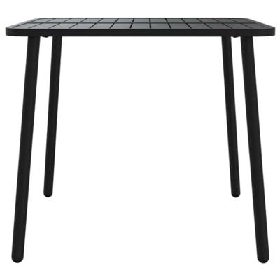 Tuintafel 80x80x71 cm staal antracietkleurig Tuintafel 80x80x71 cm staal antracietkleurig