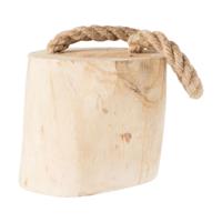 Deurstopper teak met touw - Nampook - thumbnail