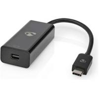 USB-Adapter | USB 3.2 Gen 1 | USB-C Male | Mini DisplayPort Female | 0.2 m | Rond | Vernikkeld | PVC | Zwart - thumbnail