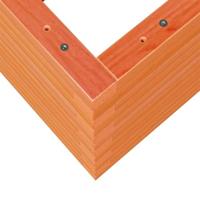 Plantenbak 80x80x46 cm massief grenenhout wasbruin - thumbnail