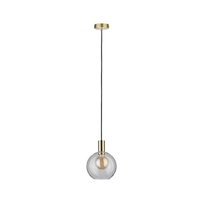 Paulmann Esben 79725 Hanglamp LED E27 20 W Transparant, Messing (geborsteld) Paulmann Esben 79725 Hanglamp LED E27 20 W Transparant, Messing (geborsteld)