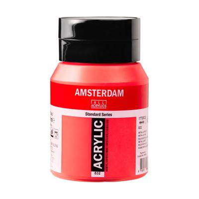 Amsterdam Standard Series Acrylverf Pot 500 ml Metallicrood 832