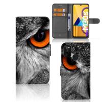 Samsung Galaxy M21 | M30s | Telefoonhoesje | Met pasjeshouder | Uil - thumbnail