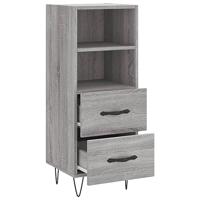 Dressoir 34,5x34x90 cm bewerkt hout grijs sonoma eikenkleurig - thumbnail