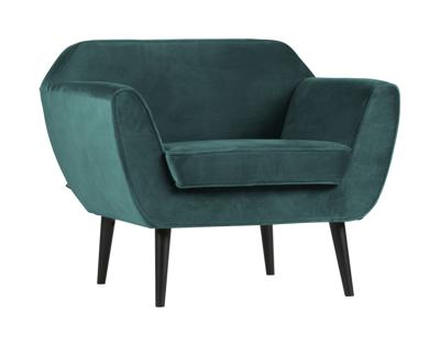 WOOOD Fauteuil 'Rocco' Velvet, kleur Teal WOOOD Fauteuil 'Rocco' Velvet, kleur Teal