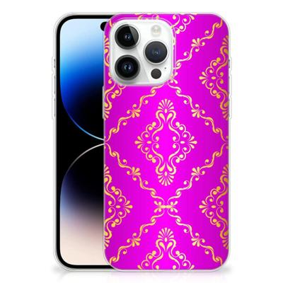 Siliconen Hoesje iPhone 14 Pro Max Barok Roze Siliconen Hoesje iPhone 14 Pro Max Barok Roze