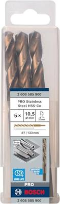Bosch Accessoires Metaalboren HSS-Co, Standard 10,5 x 87 x 133 mm 5st - 2608585900 Bosch Accessoires Metaalboren HSS-Co, Standard 10,5 x 87 x 133 mm 5st - 2608585900