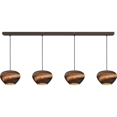 Masterlight 4-lichts hanglampCartone met Think Paper kappen - 2511-15-160-4-29