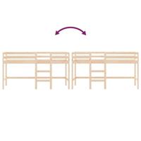 Kinderhoogslaper met ladder 90x190 cm massief grenenhout - thumbnail