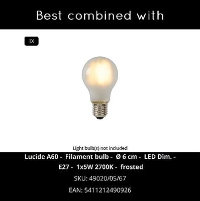 Lucide TIMON - Tafellamp - 1xE27 - Mat Goud / Messing