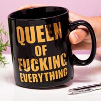 Queen of Fucking Everything Mok - 850 ml - Zwart Keramiek - thumbnail