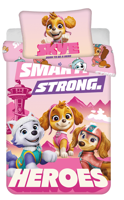 Paw Patrol peuterdekbedovertrek Heroes- roze - 100 x 135 cm - thumbnail