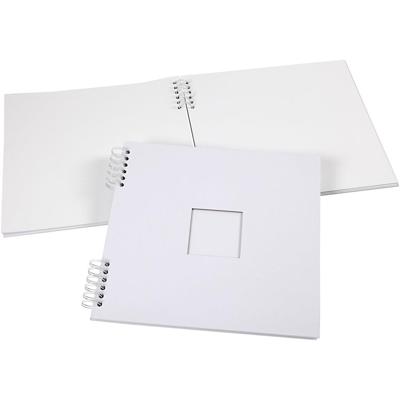 Creativ Company Spiraal gebonden scrapbook, afm 30,5x30,5 cm, 250 gr, wit, 1 stuk Creativ Company Spiraal gebonden scrapbook, afm 30,5x30,5 cm, 250 gr, wit, 1 stuk