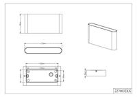 Trio WandlampThames II Up - Down 17,5cm zwart - 227660242 - thumbnail