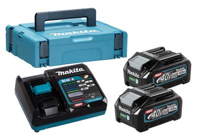 Makita Accu Starterset XGT DC40RA 2xBL4040 - 191J97-1