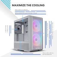 Lian Li Lancool 216 RGB midi tower behuizing - thumbnail