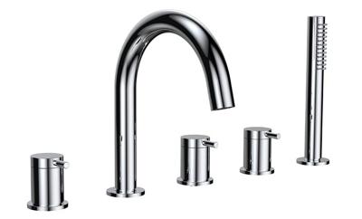 Caral 5-gats Badrandkraan Chroom Compleet