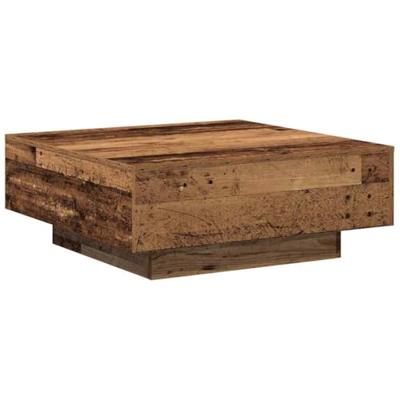 Salontafel Oud hout 80 x 80 x 31 cm Bewerkt hout