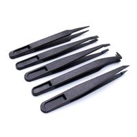 Quadrios 1903EC095 Pincet ESD 5-delig Plat-breed, Plat, gebogen, Afgerond - thumbnail