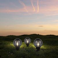 LED Tuin Priklamp Zwart - E27 Fitting - Spatwaterdicht IP44 - Ø200 - thumbnail