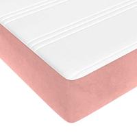 Pocketveringmatras 120x200x20 cm fluweel roze - thumbnail