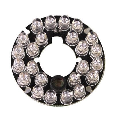 24 LED 5mm infraroodlamp Board voor CCD Camera IR afstand: 20m