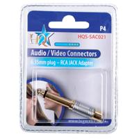 Jack naar female tulp converter hoge kwaliteit verguld - thumbnail