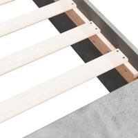 Bedframe bewerkt hout betongrijs 160x200 cm - thumbnail