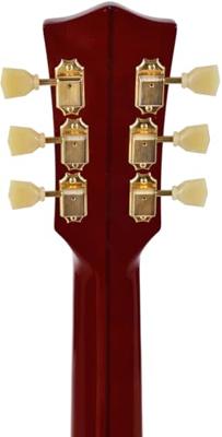 Sigma Guitars GJA-SG200 Translucent Wine Red elektrisch-akoestische westerngitaar met softshell case