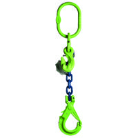 Delta 1-Sprong met veiligheidshaak, met inkorthaak | Grade 100 | 2,500 ton | 8 mm | 1 m - YE.10.1SVI.08.010 YE.10.1SVI.08.010 - thumbnail